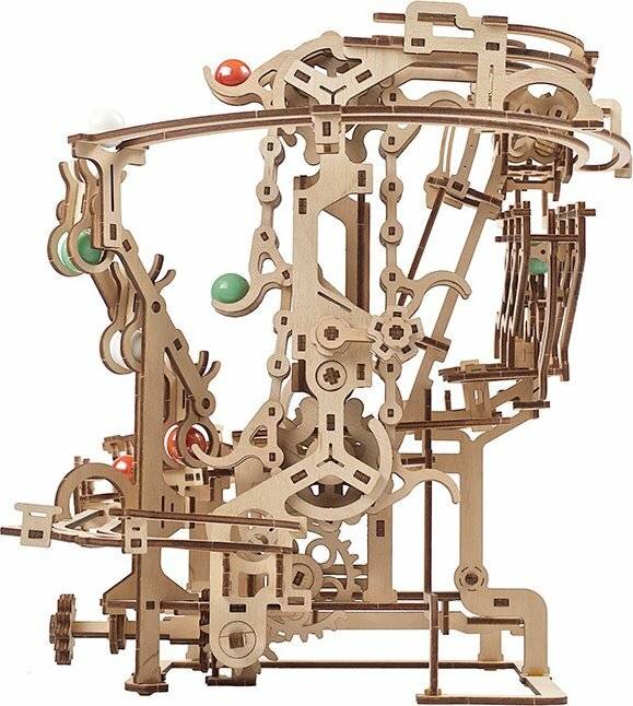 UGEARS 3D Puzzle Kugelbahn: Kettenzug 400 Teile