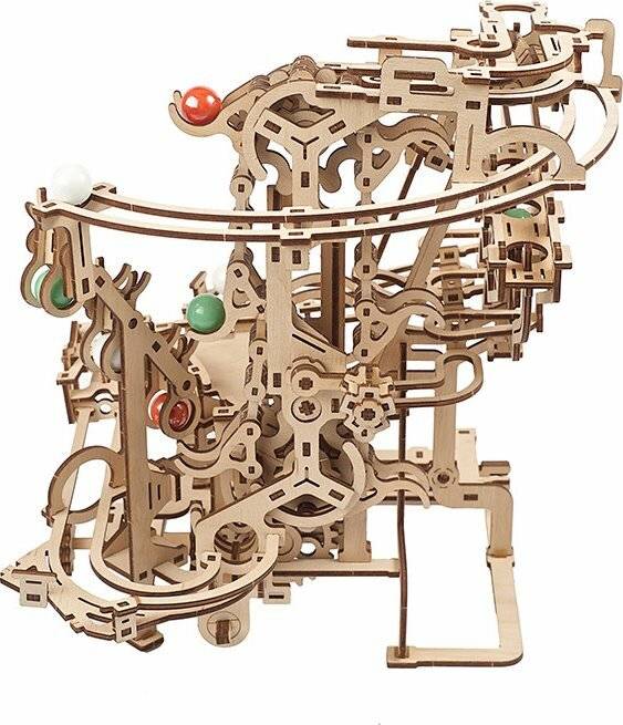 UGEARS 3D Puzzle Kugelbahn: Kettenzug 400 Teile