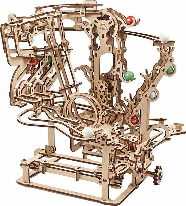UGEARS 3D Puzzle Kugelbahn: Kettenzug 400 Teile