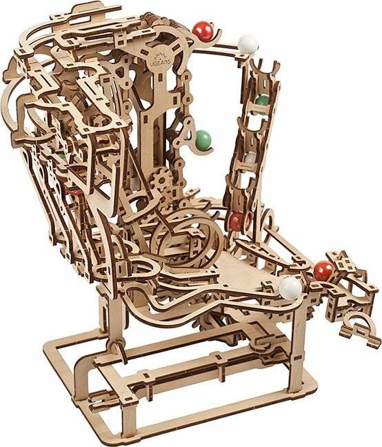 UGEARS 3D Puzzle Kugelbahn: Kettenzug 400 Teile