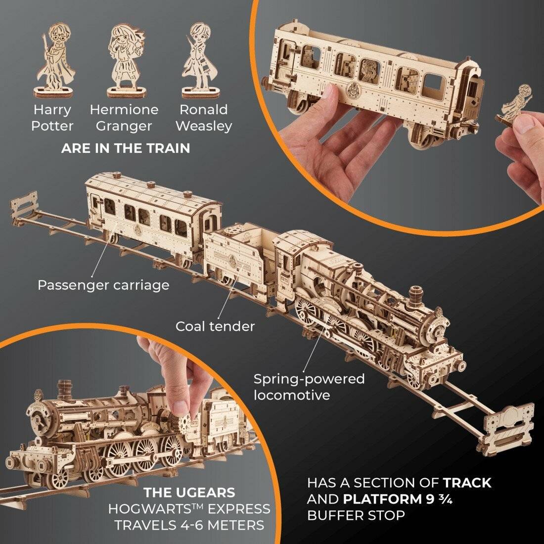 UGEARS 3D-Puzzle Harry Potter: Hogwarts Express 504 Teile