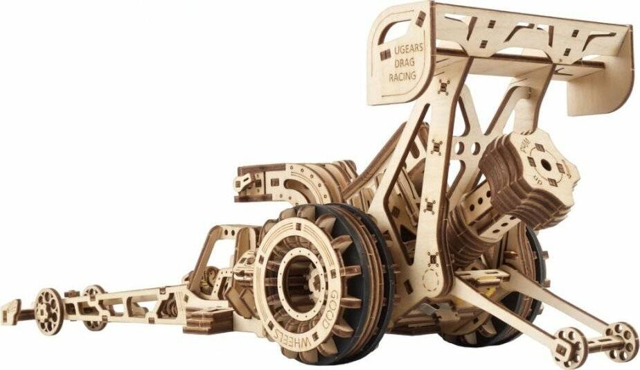 UGEARS 3D-Puzzle Top Fuel Dragster 321 Teile