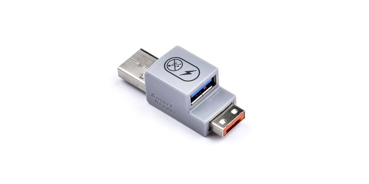 SmartKeeper Basic USB-A Port Smart Data Blocker orange