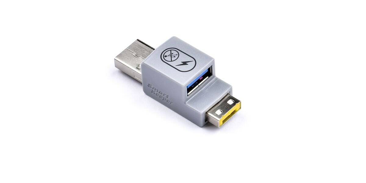 SmartKeeper Basic USB-A Port Smart Data Blocker gelb