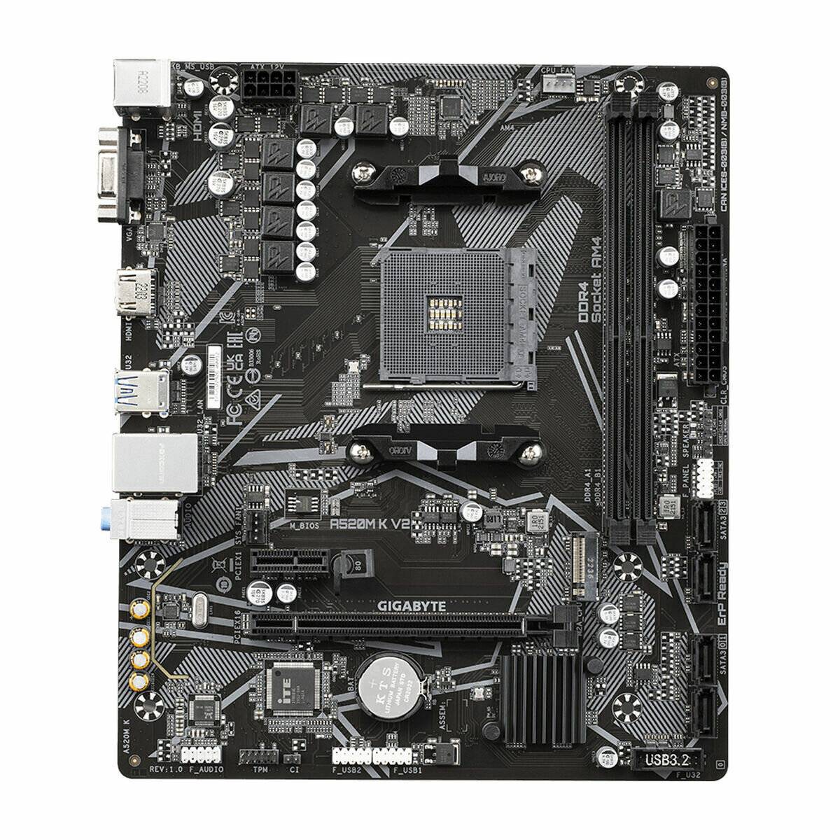 Gigabyte A520M K V2, (A520,AM4,mATX,DDR4)
