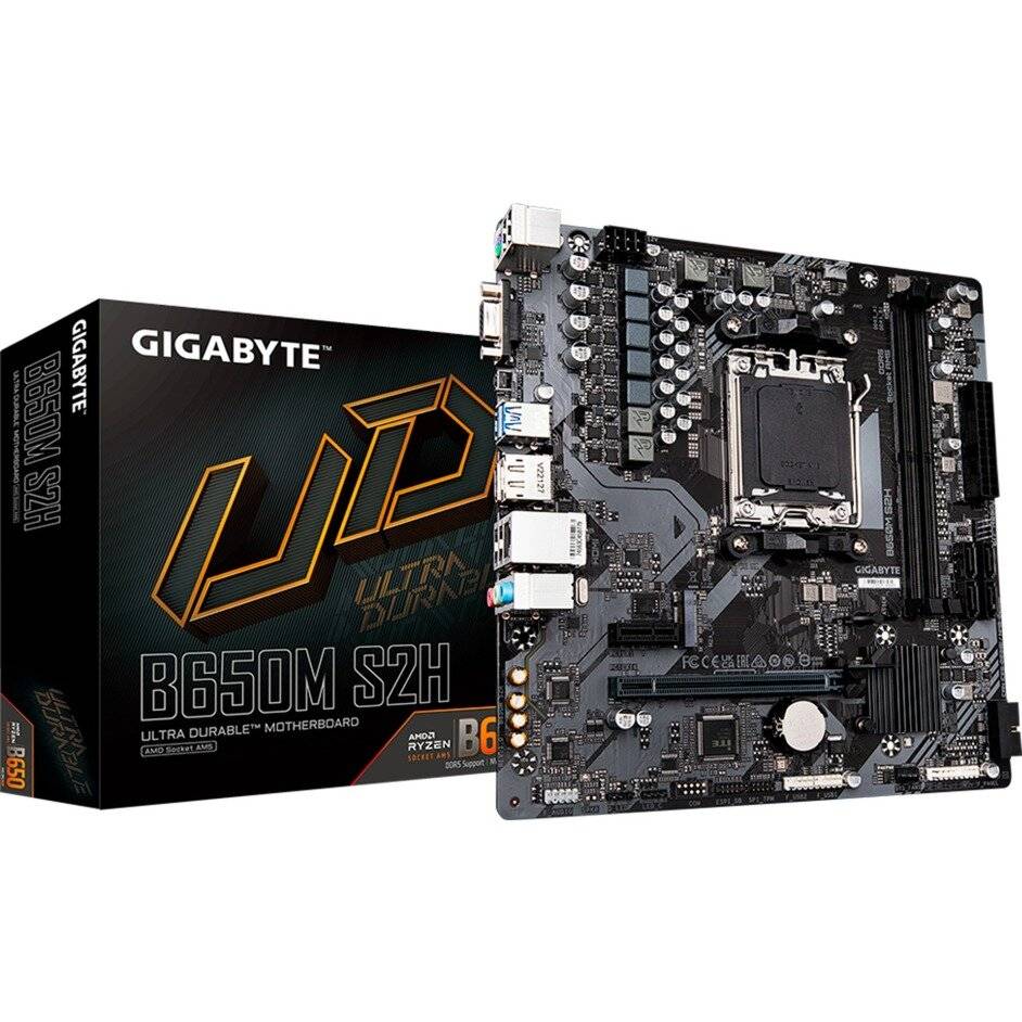 Gigabyte B650M S2H, (B650,AM5,mATX,DDR5)