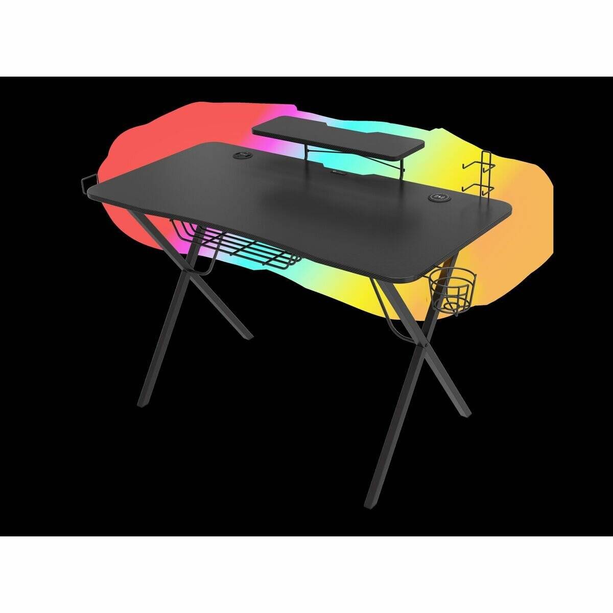 Genesis Gaming Tisch HOLM 300 RGB schwarz (120cm x 75cm)