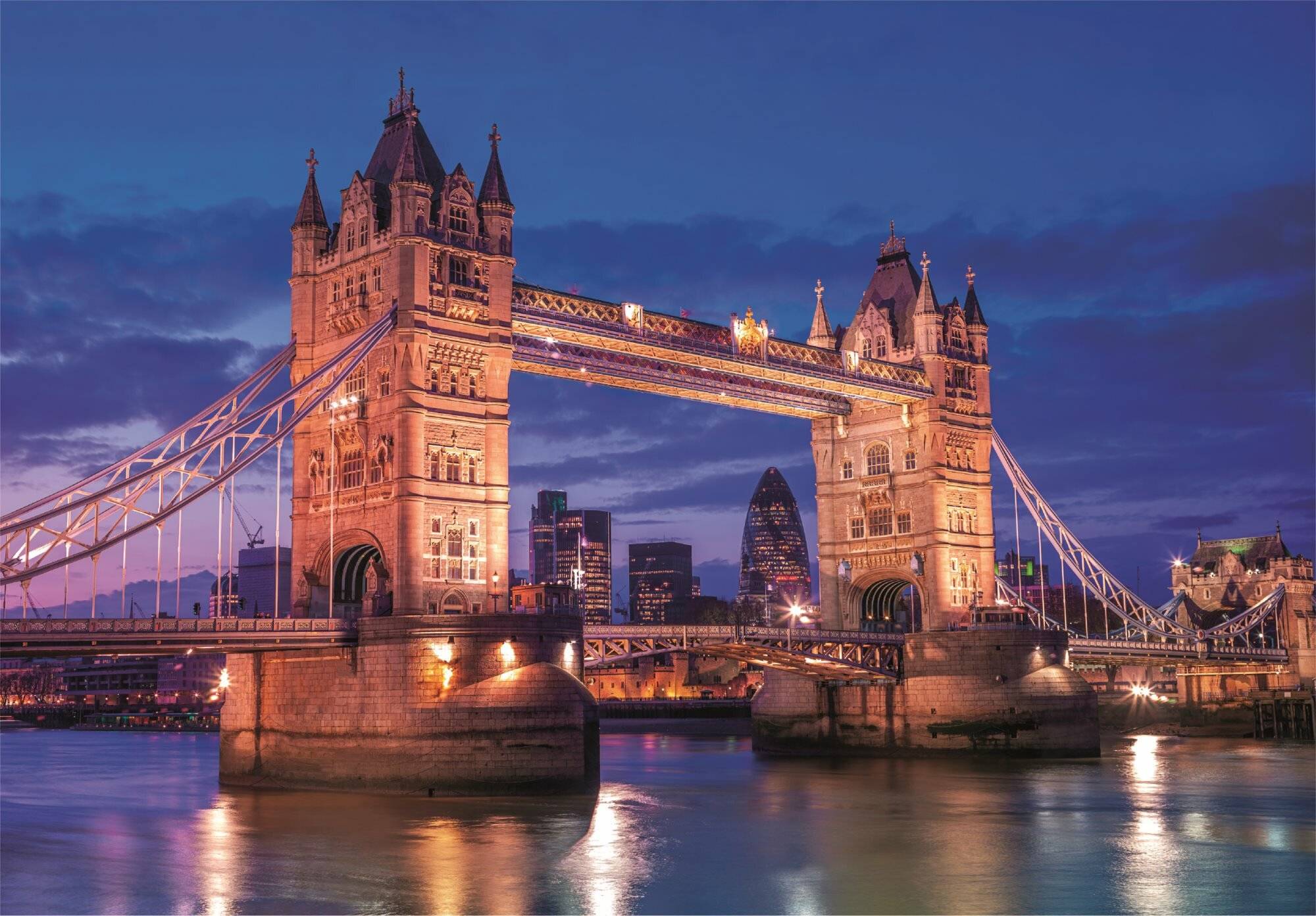 CLEMENTONI Puzzle Tower Bridge bei Nacht 1000 Teile