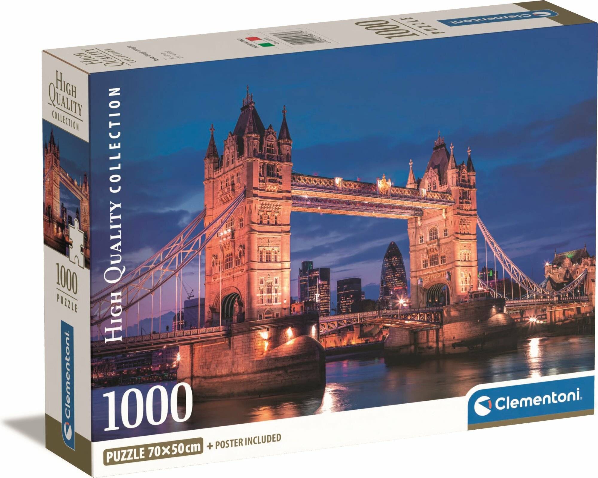 CLEMENTONI Puzzle Tower Bridge bei Nacht 1000 Teile