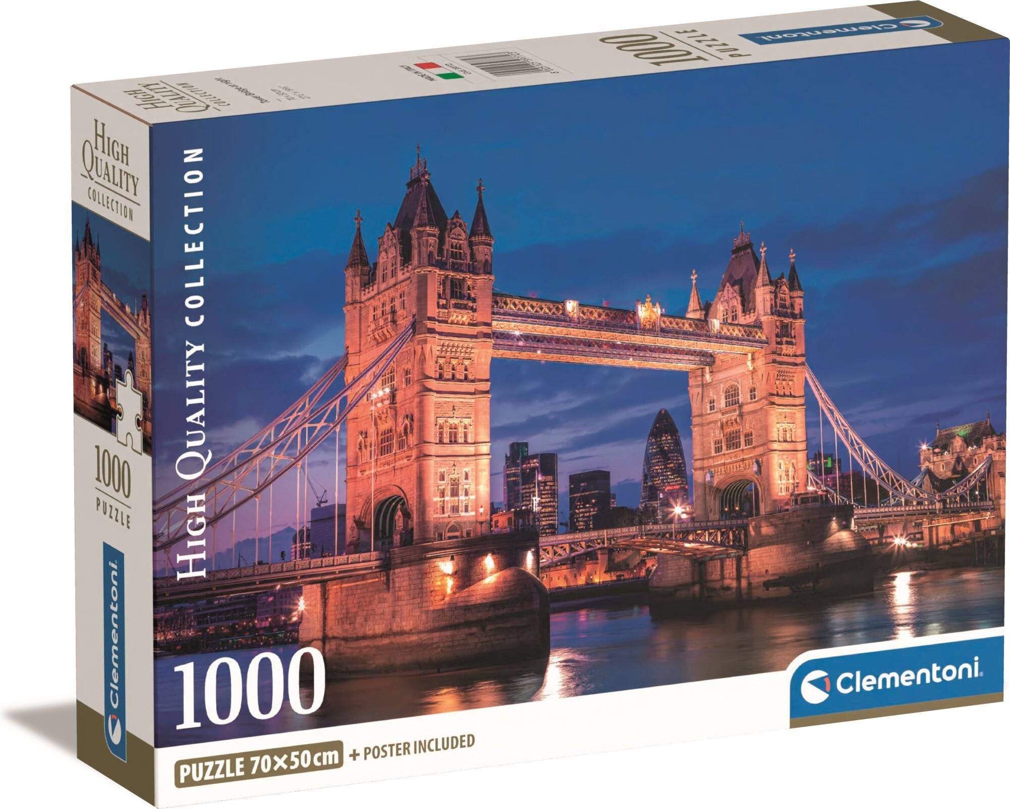 CLEMENTONI Puzzle Tower Bridge bei Nacht 1000 Teile