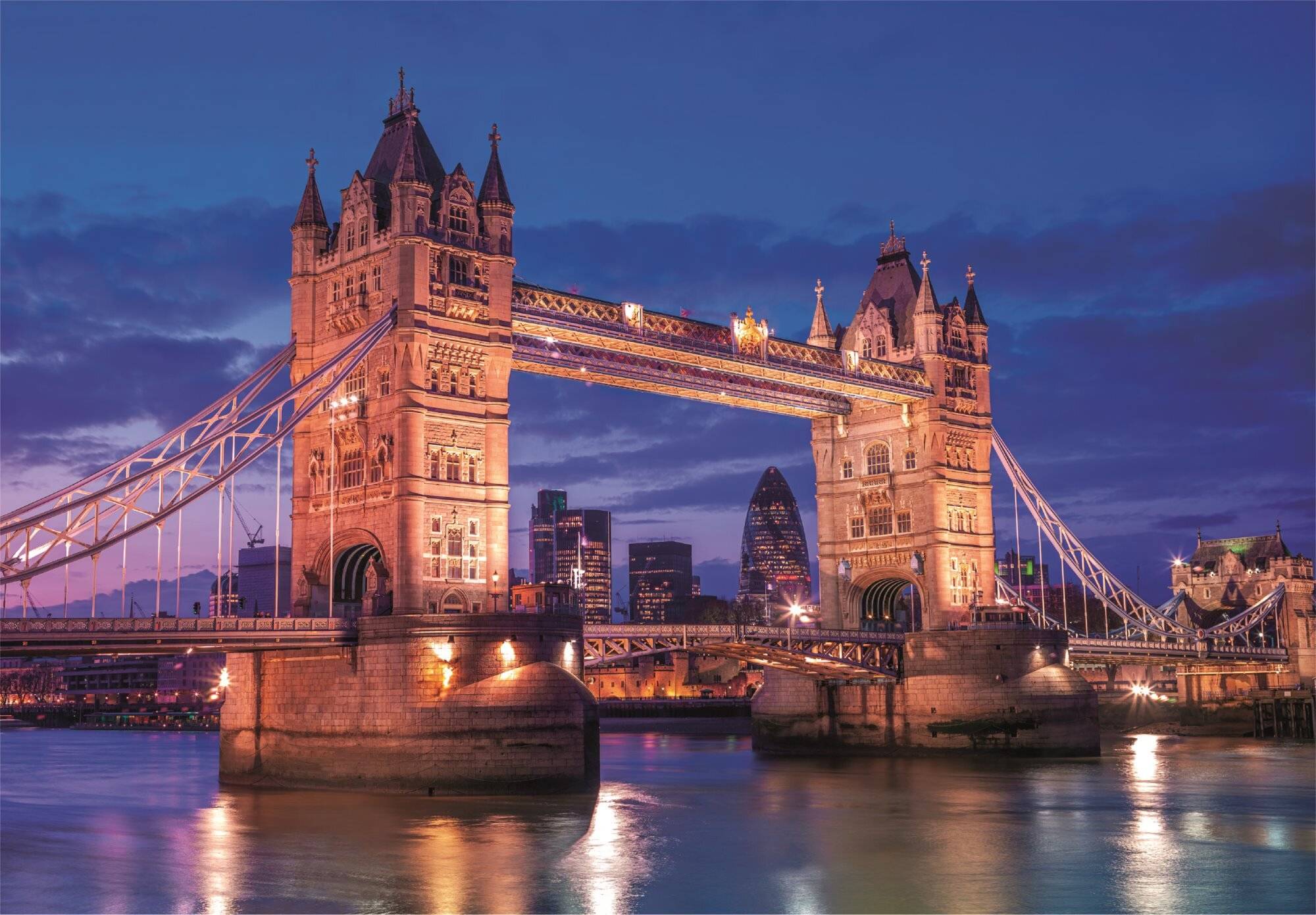 CLEMENTONI Puzzle Tower Bridge bei Nacht 1000 Teile