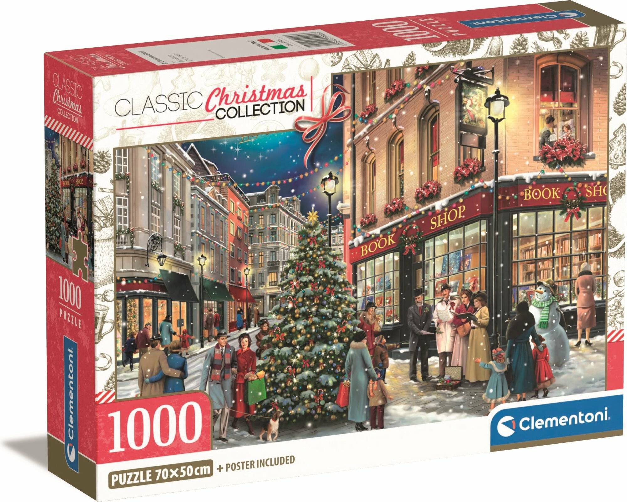 CLEMENTONI Puzzle Christmas Walk 1000 Teile