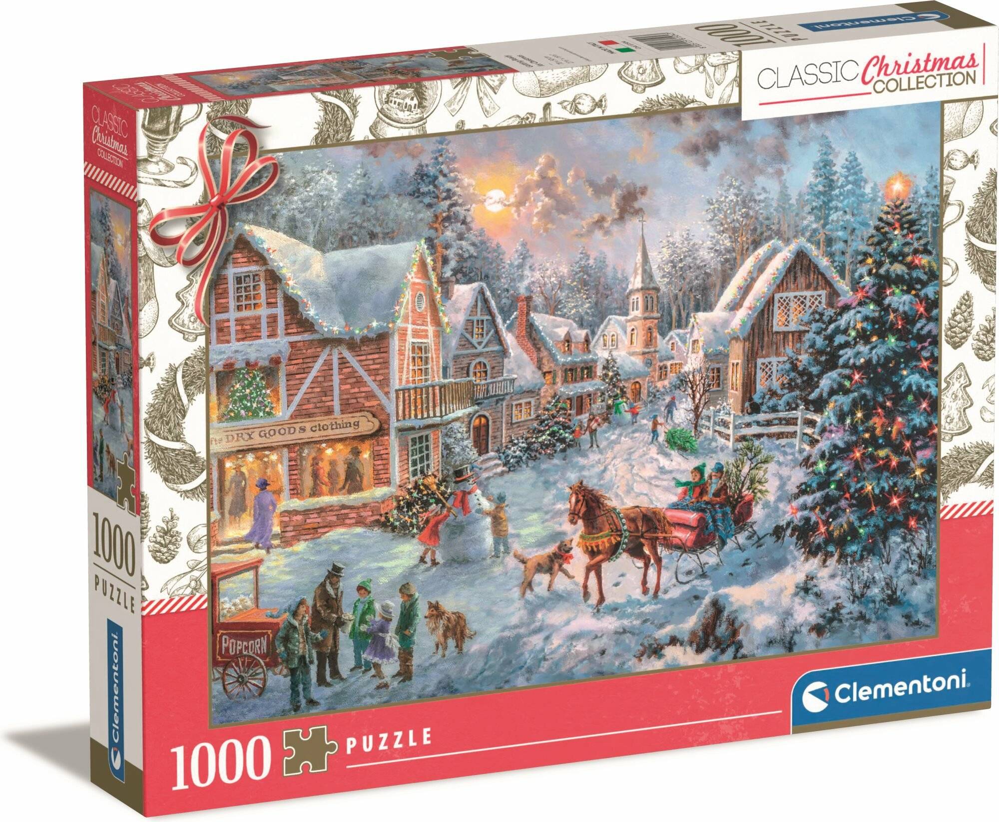 CLEMENTONI Puzzle Vorbereitungen fü r Weihnachten 1000 Teile