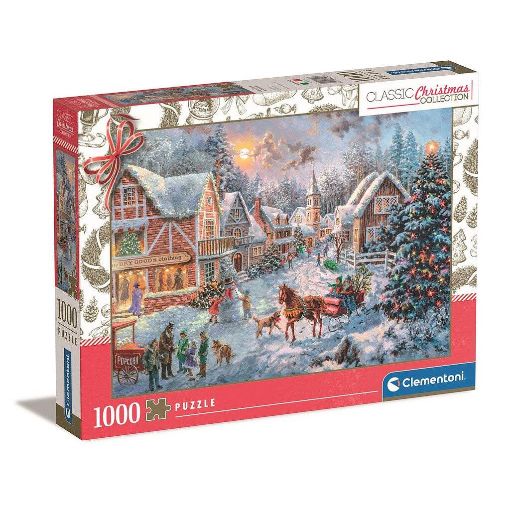 CLEMENTONI Puzzle Vorbereitungen fü r Weihnachten 1000 Teile