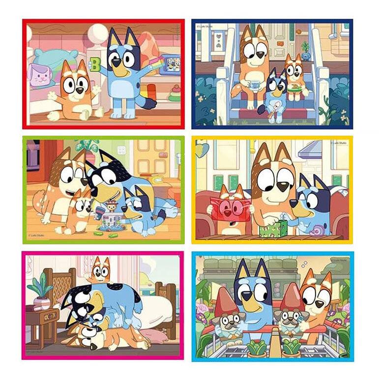 Bluey Wü rfelpuzzle Teile