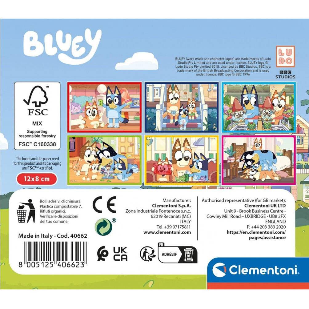Bluey Wü rfelpuzzle Teile
