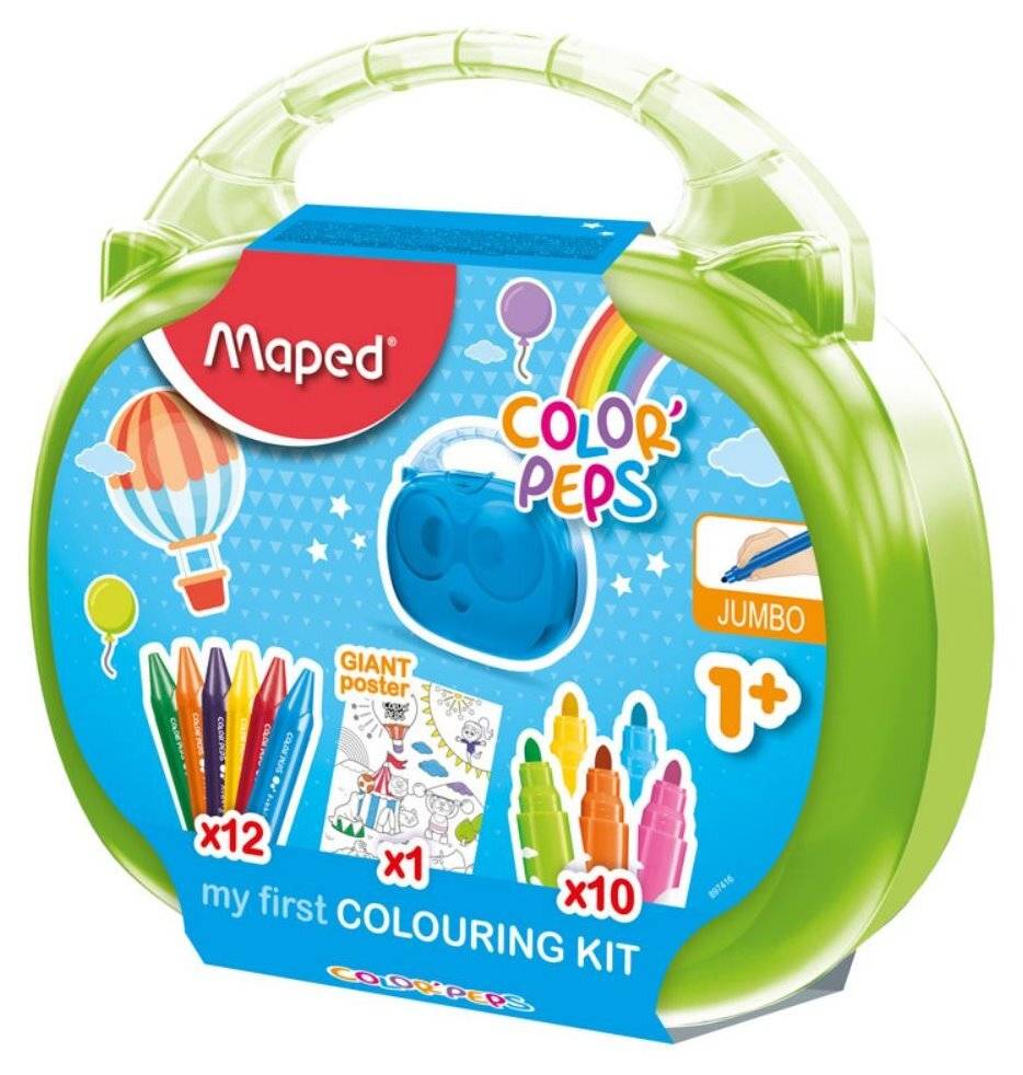 Etui mit Buntstiften Colorpeps Jumbo Kunstset