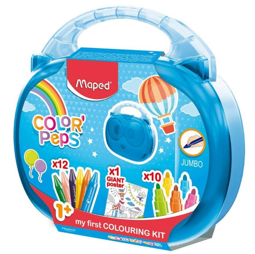 Etui mit Buntstiften Colorpeps Jumbo Kunstset