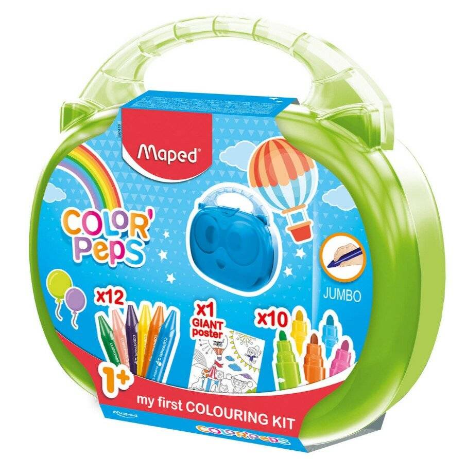 Etui mit Buntstiften Colorpeps Jumbo Kunstset