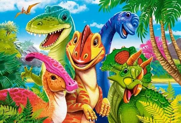 CASTORLAND Puzzle Dinosaurier selfie 30 Teile