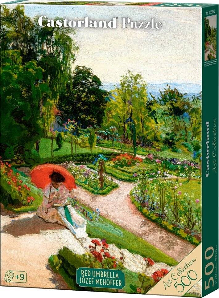 CASTORLAND Puzzle Art Collection: der rote Regenschirm 500 Teile
