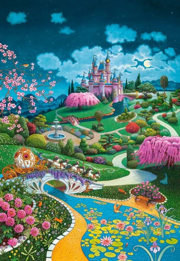 CASTORLAND Puzzle Aschenputtel Schloss 1000 Teile
