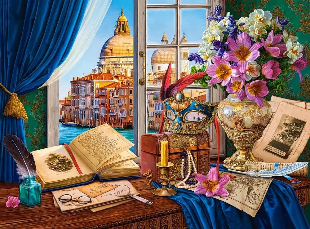 CASTORLAND Venezianisches Stilleben Puzzle 2000 Teile