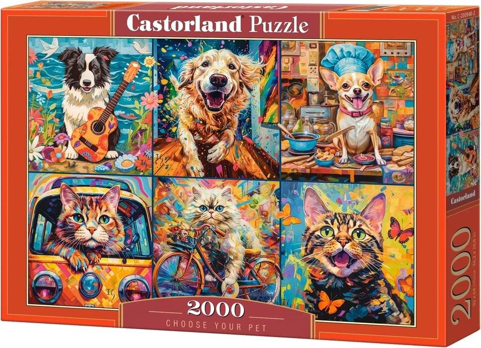 CASTORLAND Puzzle Wä hle dein Haustier 2000 Teile