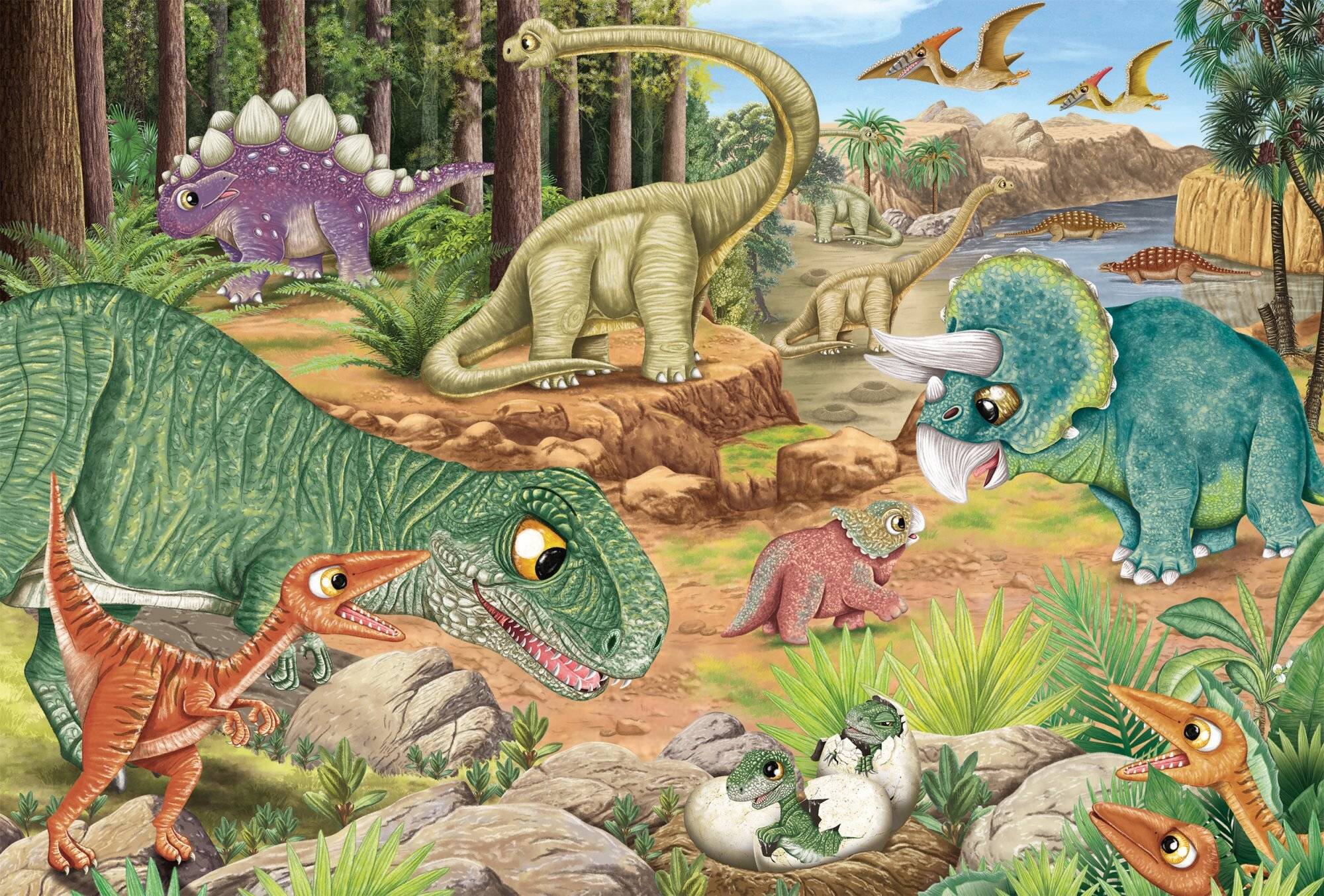 spaß Mit Den Dinosauriern (3X 24 Teile)