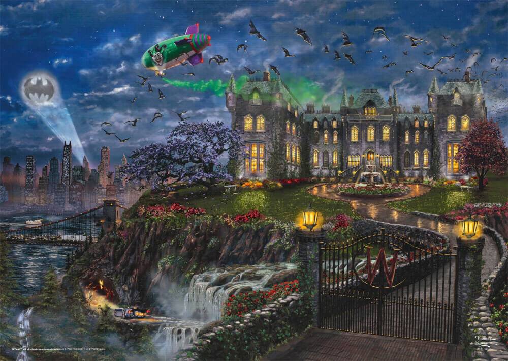 Thomas Kinkade Studios: Dc Comics Wayne Manor (1000 Teile)