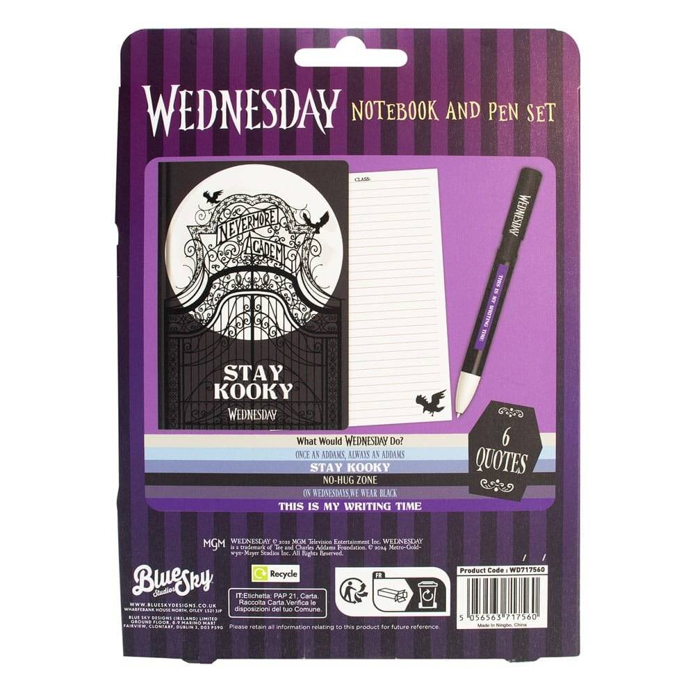 Blue Sky Studios Wednesday - Notizbuch Set