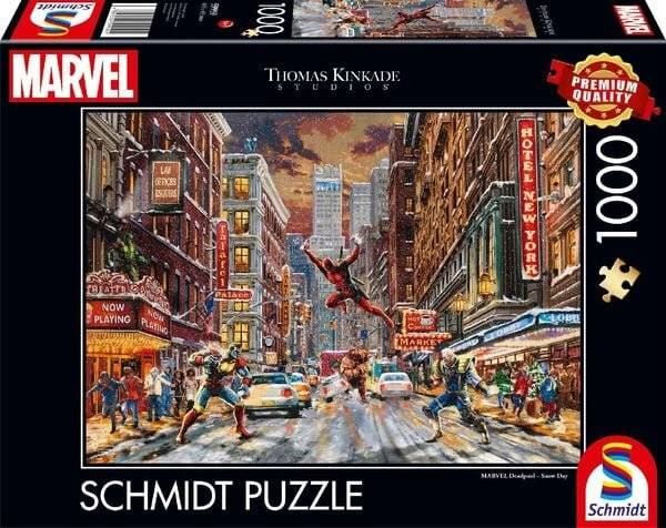 Thomas Kinkade Studios: Marvel - Deadpool, Snow Day (1000 Teile)
