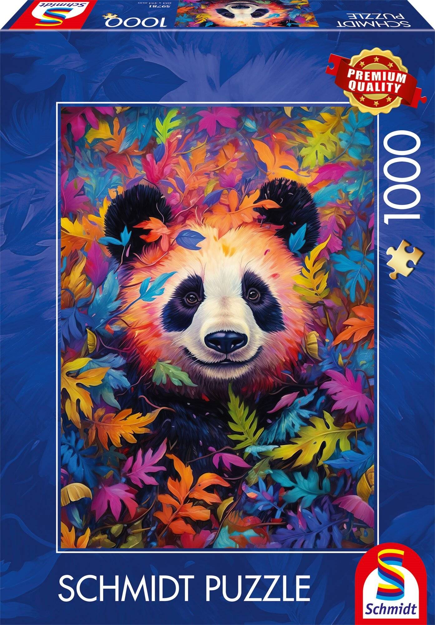 Schmidt Spiele PU1000T.Pandabä r im Regenbogenwald