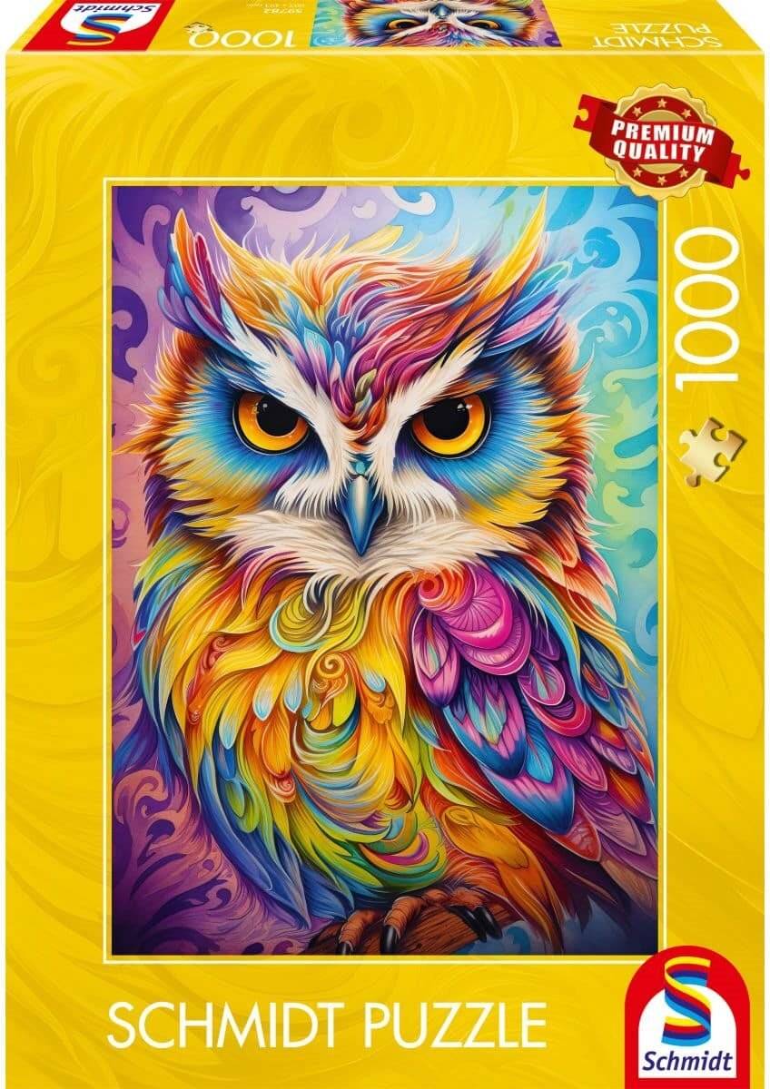 Schmidt Spiele PU1000T.Eule im Papageienkleid
