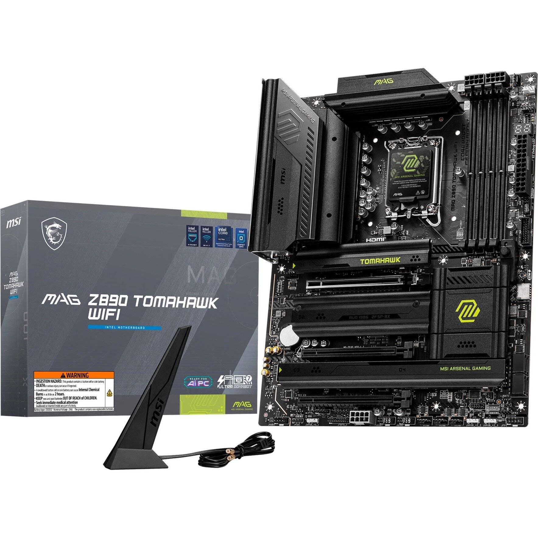 MSI MAG Z890 TOMAHAWK Wifi, (Z890,S1851,ATX,DDR5)