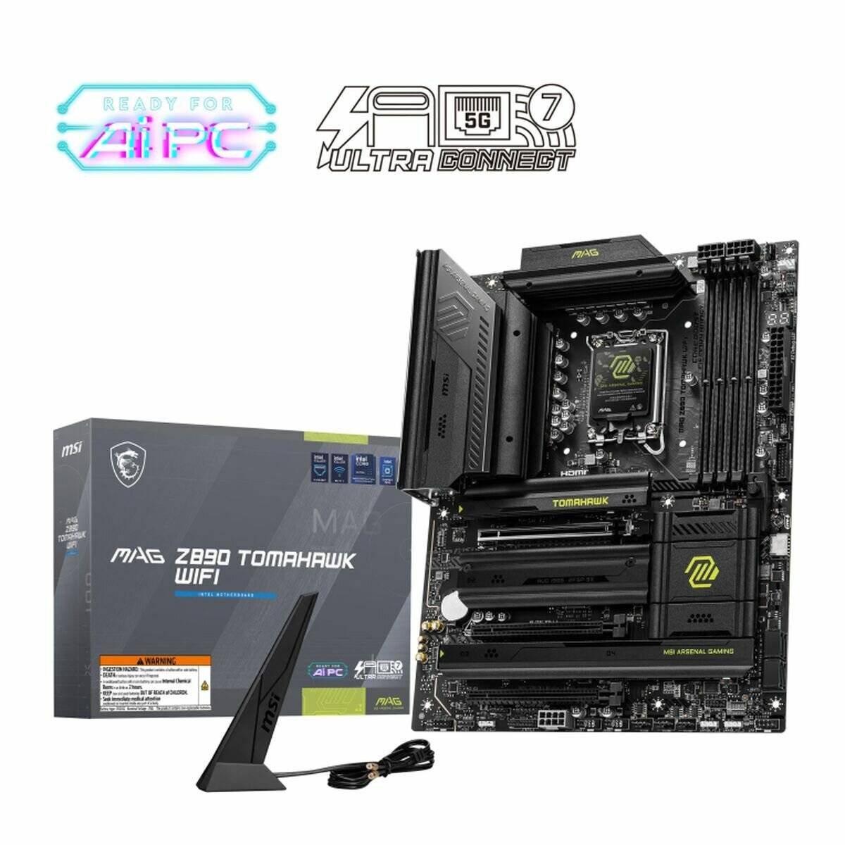 MSI MAG Z890 TOMAHAWK Wifi, (Z890,S1851,ATX,DDR5)