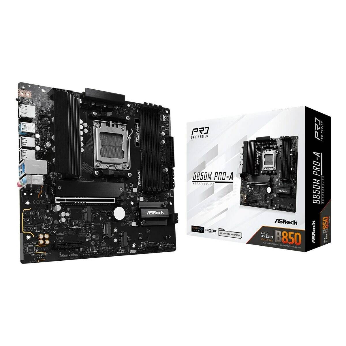 ASRock B850M Pro-A, AM5 mATX HDMI/DP, DDR5
