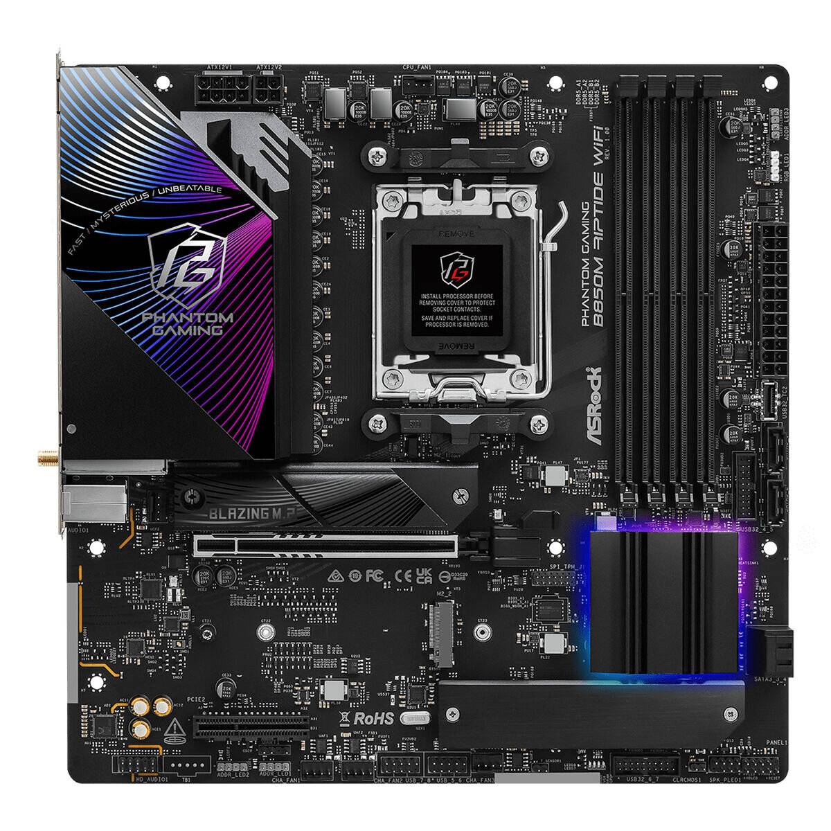 ASRock B850M Riptide WiFi, AM5 mATX HDMI/DP, DDR5
