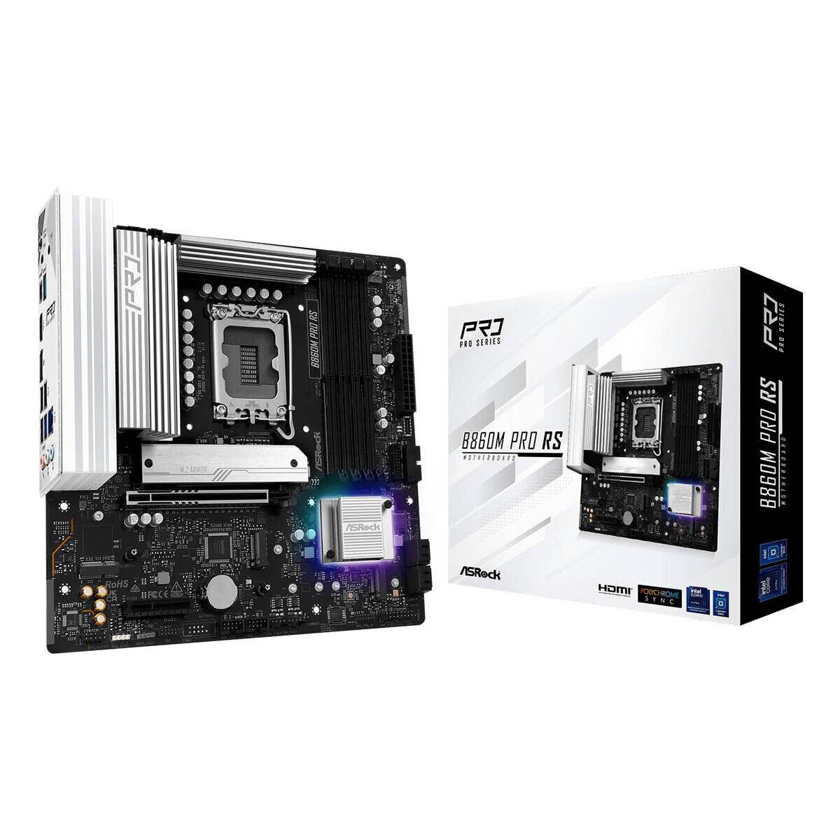 ASRock B860M Pro RS, 1851 mATX HDMI/DP, DDR5