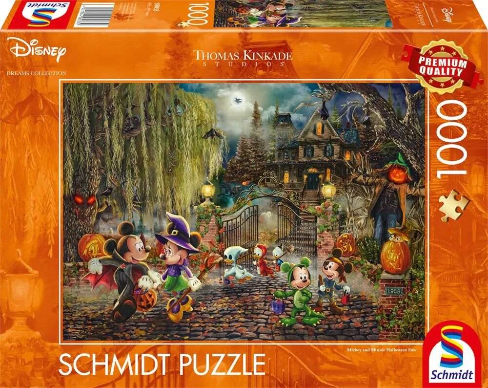 Thomas Kinkade Studios Mickey & Minnie Halloween Fun 1000 Teile
