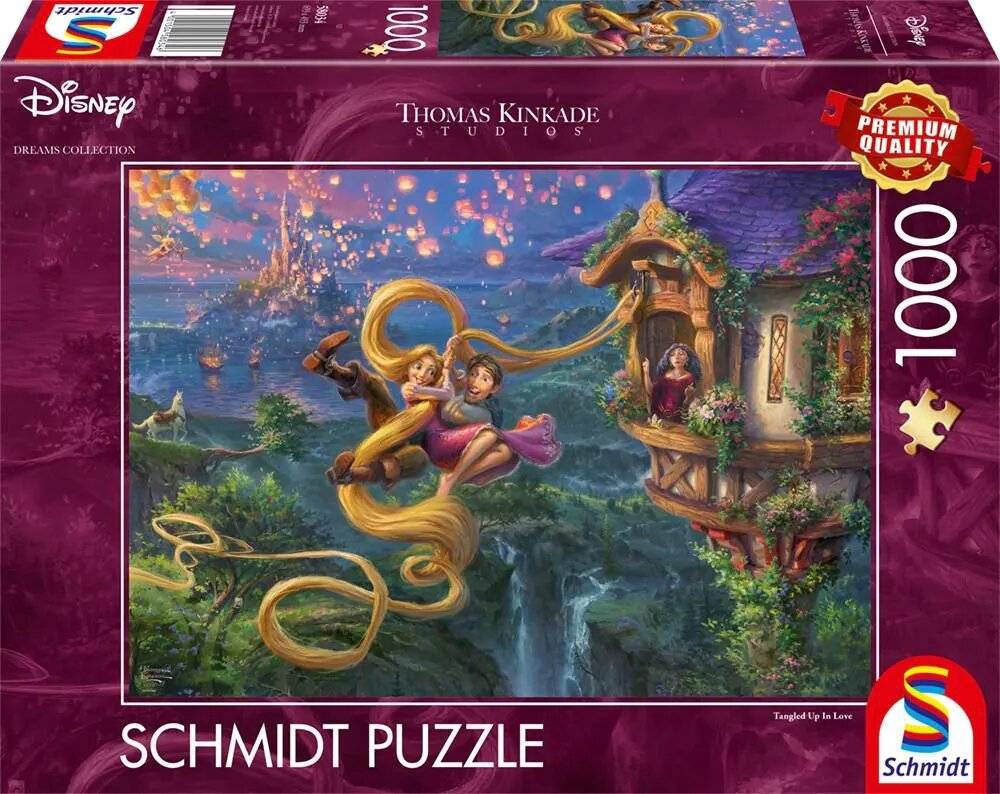 Thomas Kinkade Studios Rapunzel Tangled Up In Love 1000 Teile