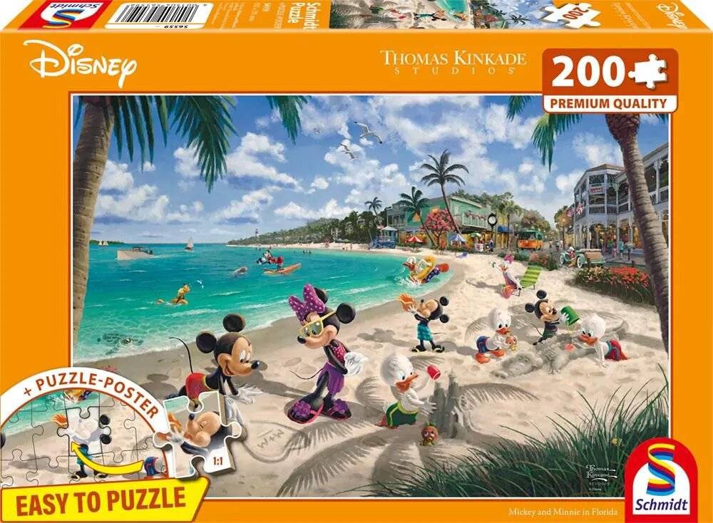 Thomas Kinkade Studios: Disney Mickey & Minnie In Florida 200 Teile