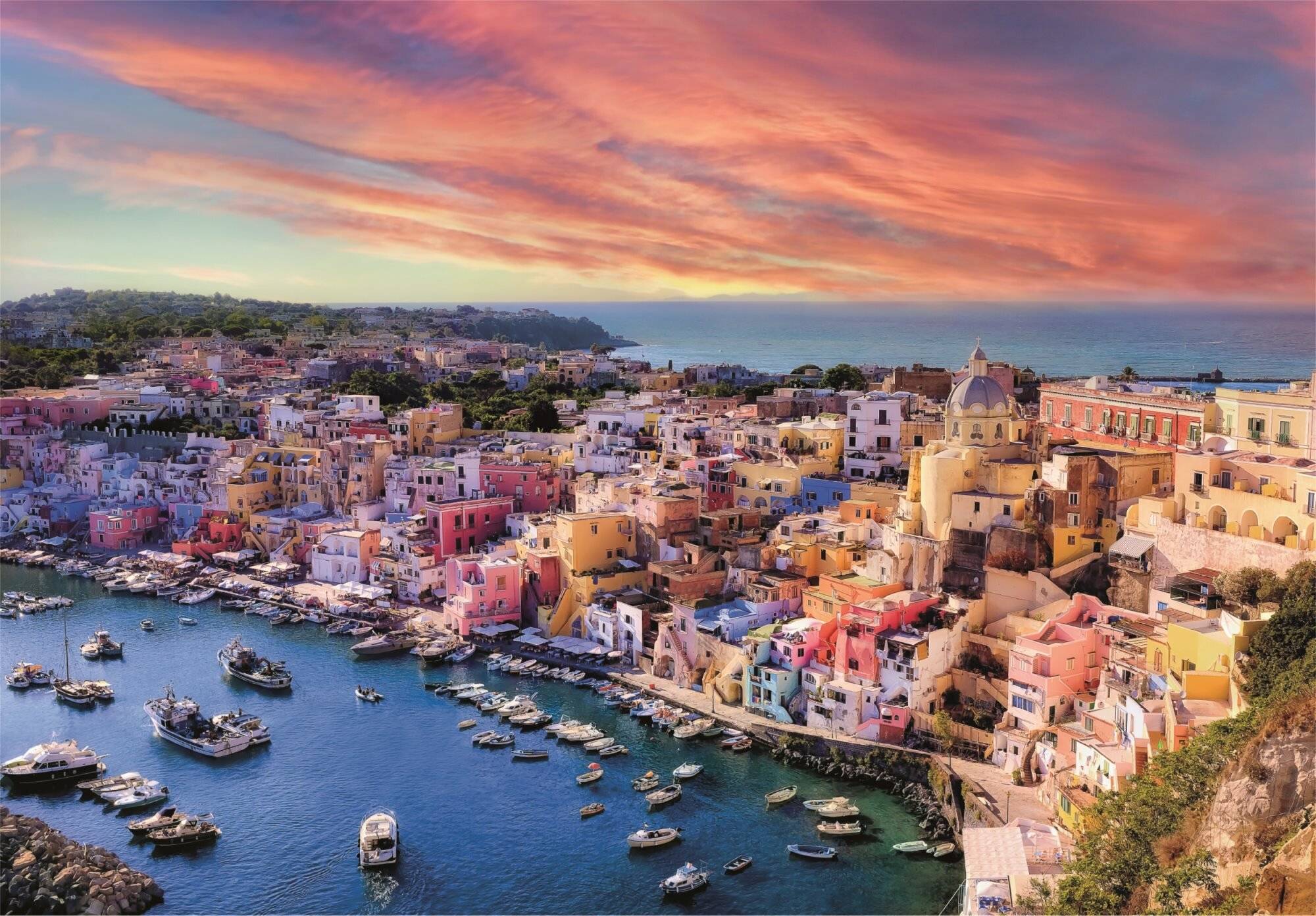 Hochwertige malerische Procida Insel Puzzle 1500pcs