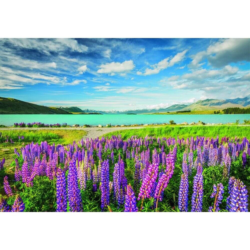 Hochwertige Lupinen am Lake Tekapo Puzzle 1500Stü ck
