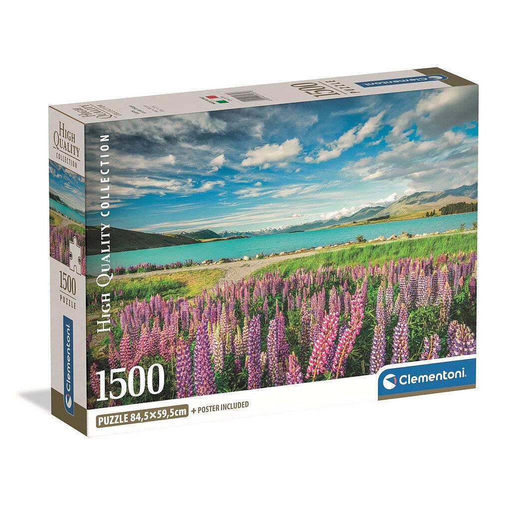 Hochwertige Lupinen am Lake Tekapo Puzzle 1500Stü ck