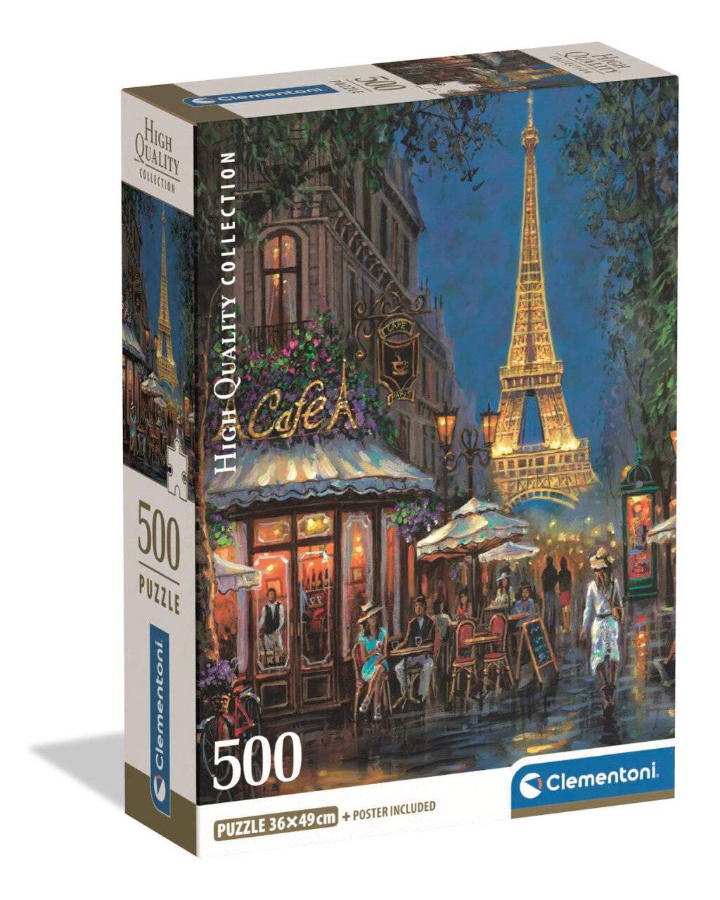 Hochwertige Nacht im Eiffel Cafe Puzzle 500pcs