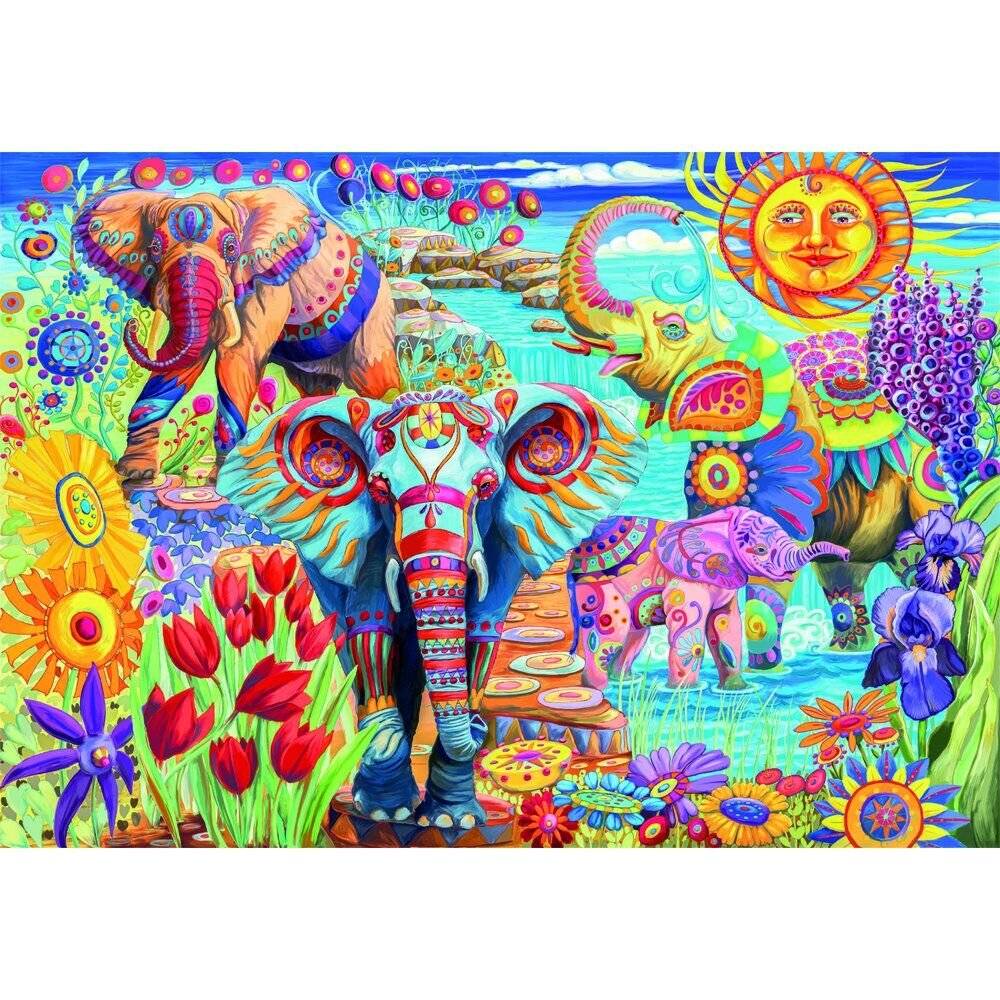 Hochwertige Elefantenâ Karneval puzzle 500pcs