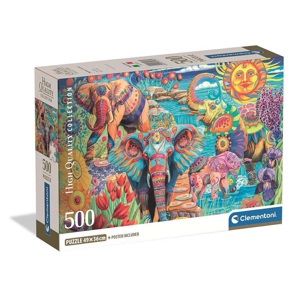 Hochwertige Elefantenâ Karneval puzzle 500pcs