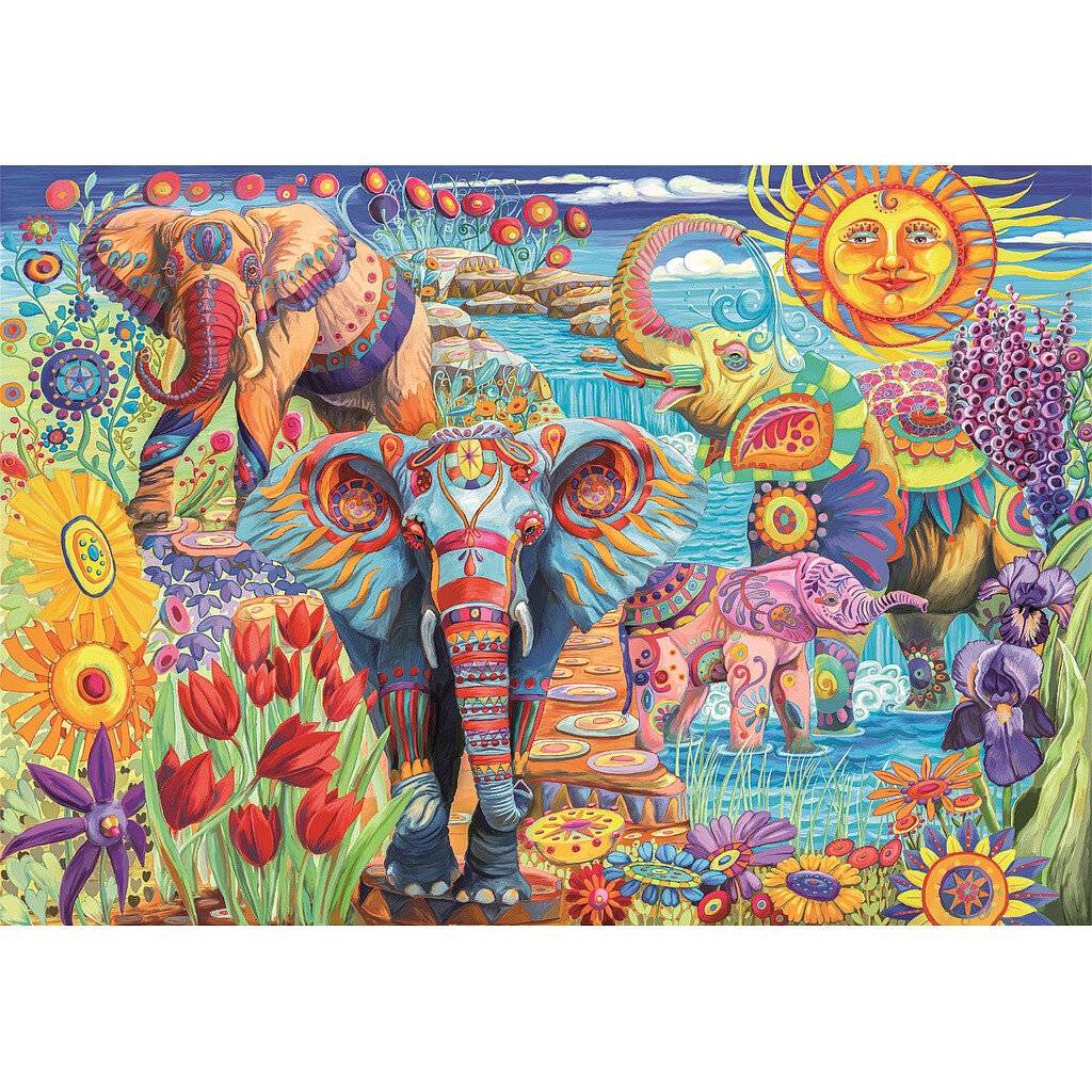 Hochwertige Elefantenâ Karneval puzzle 500pcs