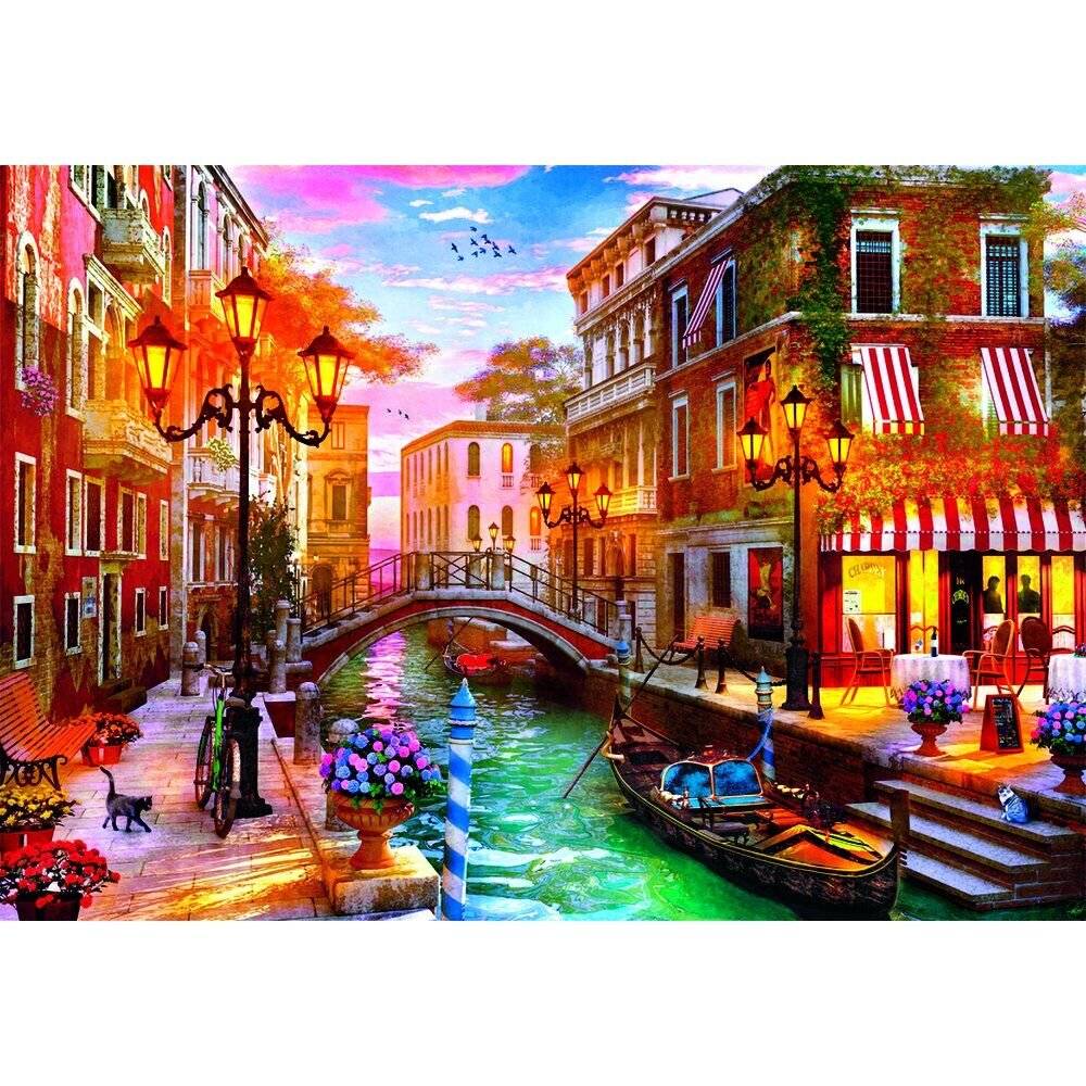 Hochwertige Sonnenuntergang ü ber Venedig Puzzle 500pcs